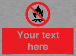 PF7676: Custom prohibition No campfire