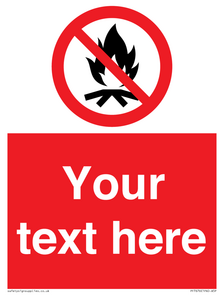 PF7676: Custom prohibition No campfire