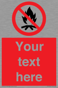 PF7676: Custom prohibition No campfire