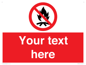 PF7676: Custom prohibition No campfire