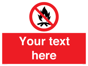 PF7676: Custom prohibition No campfire