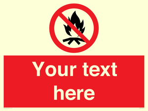 PF7676: Custom prohibition No campfire