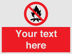 PF7676: Custom prohibition No campfire