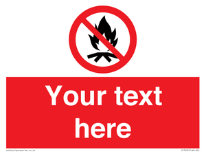 PF7676: Custom prohibition No campfire