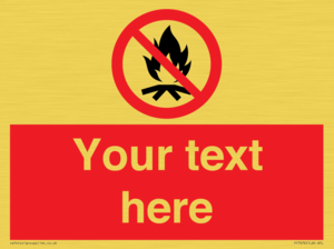 PF7676: Custom prohibition No campfire