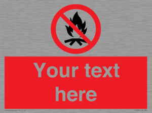 PF7676: Custom prohibition No campfire