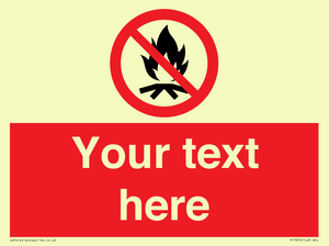PF7676: Custom prohibition No campfire