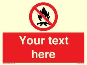 PF7676: Custom prohibition No campfire