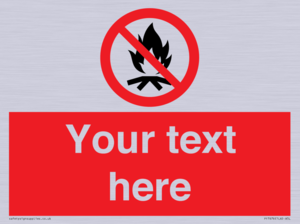 PF7676: Custom prohibition No campfire