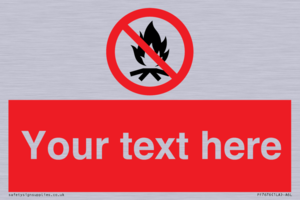 PF7676: Custom prohibition No campfire