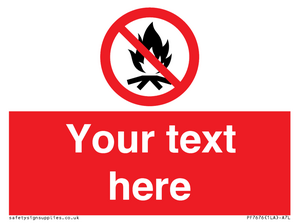 PF7676: Custom prohibition No campfire