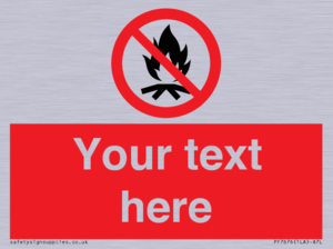 PF7676: Custom prohibition No campfire