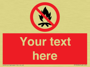 PF7676: Custom prohibition No campfire