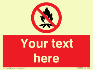 PF7676: Custom prohibition No campfire