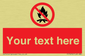 PF7676: Custom prohibition No campfire