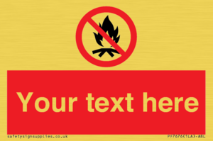 PF7676: Custom prohibition No campfire