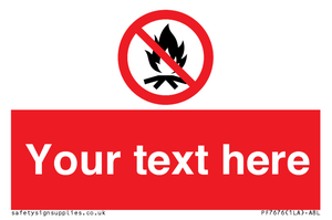 PF7676: Custom prohibition No campfire