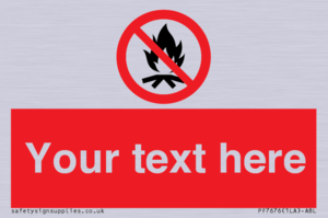 PF7676: Custom prohibition No campfire