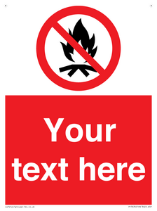 PF7676: Custom prohibition No campfire