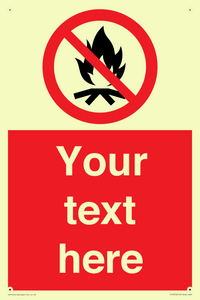 PF7676: Custom prohibition No campfire