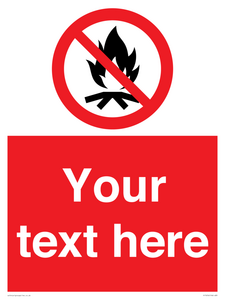 PF7676: Custom prohibition No campfire