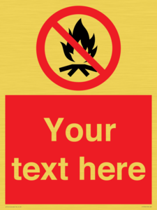 PF7676: Custom prohibition No campfire