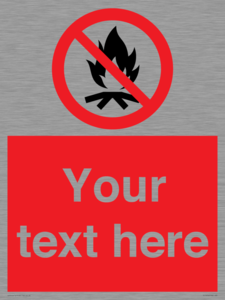PF7676: Custom prohibition No campfire