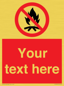 PF7676: Custom prohibition No campfire