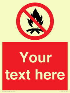 PF7676: Custom prohibition No campfire