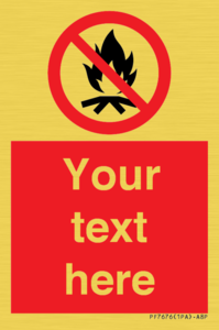 PF7676: Custom prohibition No campfire