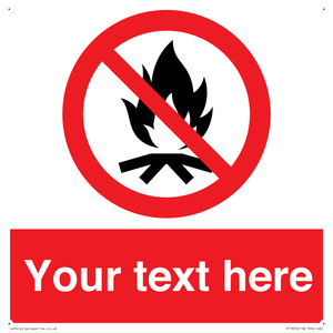 PF7676: Custom prohibition No campfire