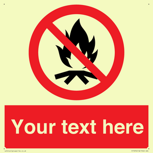 PF7676: Custom prohibition No campfire