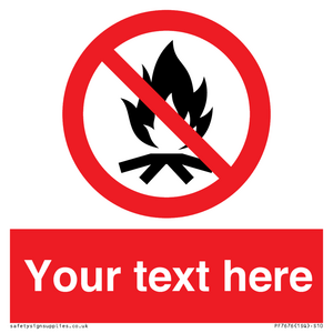 PF7676: Custom prohibition No campfire