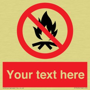 PF7676: Custom prohibition No campfire