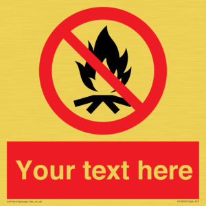 PF7676: Custom prohibition No campfire