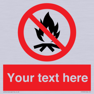PF7676: Custom prohibition No campfire