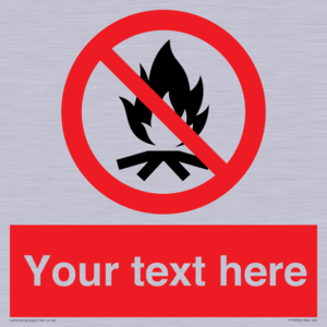 PF7676: Custom prohibition No campfire