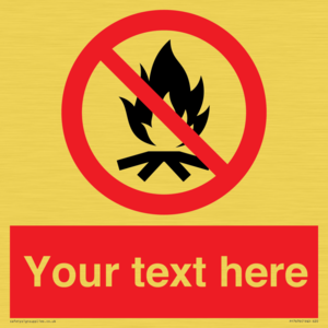PF7676: Custom prohibition No campfire