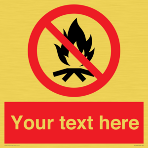 PF7676: Custom prohibition No campfire