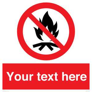 PF7676: Custom prohibition No campfire