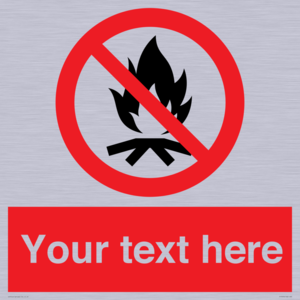 PF7676: Custom prohibition No campfire