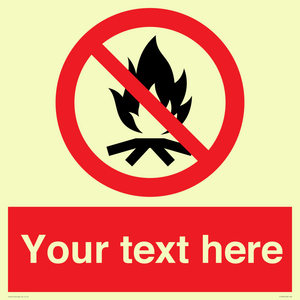 PF7676: Custom prohibition No campfire
