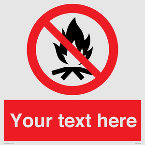 PF7676: Custom prohibition No campfire