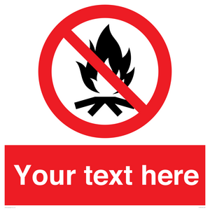 PF7676: Custom prohibition No campfire