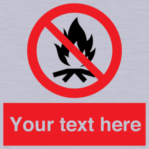 PF7676: Custom prohibition No campfire