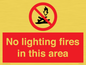 PF7719: No lighting fires in this area