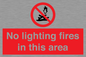 PF7719: No lighting fires in this area