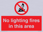 PF7719: No lighting fires in this area