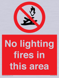 PF7719: No lighting fires in this area