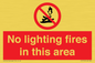 PF7719: No lighting fires in this area